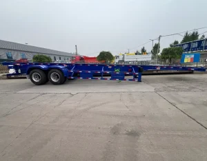 Good Price 2 Axles Chassis Trailer with 4 Locks 40 ft Chassis Trailer Sold in Jamaica