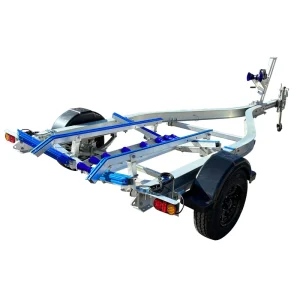 Good Quality 15ft Aluminum Boat Trailer Poly Bunks Boat Trailer With 1240kgs Loading Capacity