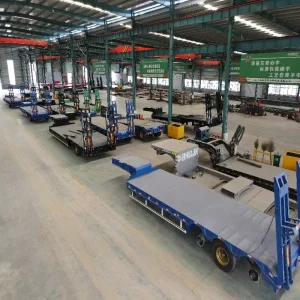 Gooseneck Low Bed Transport Semi Trailer Heavy Duty Industrial Marine Dump Hydraulic Trailer for Sale