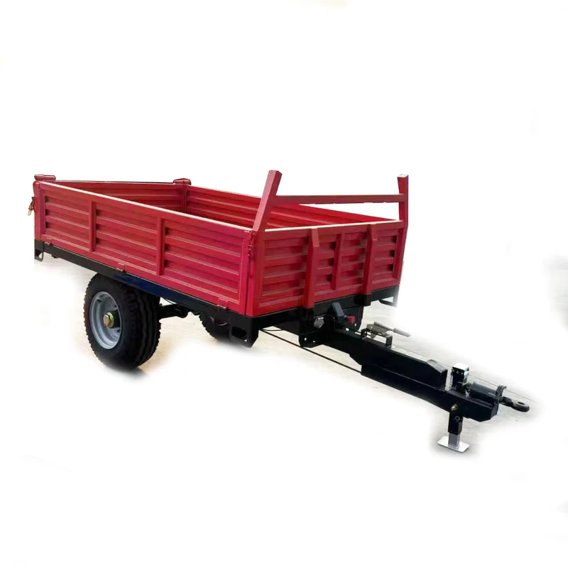 HANDSOMER Reliable Quality 400kg Tractor Mounted Tipping Trailer Low Noise New Condition Farm Construction Machinery PLC 1 Year