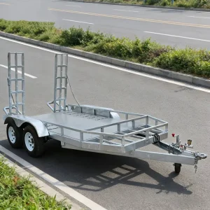 HX26XTC02 Double Axle Car Carrier Trailer with Loading Ramps Galvanized Plant Trailer for Equipment Transport