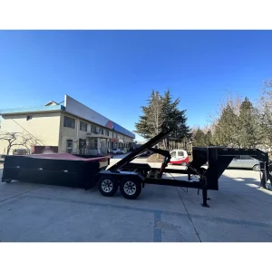 Hay Wagon Small Dump Trailer with Manual Back Tipping 5000 kg Load Capacity ATV Steel Construction High Safety Level for Waste