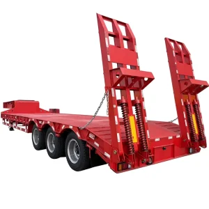 Heavy Duty 13m Steel Lowbed Semi Trailer Truck Trailers with 30T+ Payload and 5 Year Aftersale Support
