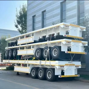Heavy Duty 2/3/4 Axles 40-80FT Flatbed Semi Truck Trailer Flatbed Semi Trailer Flatbed Truck Trailer Flatbed Trailer