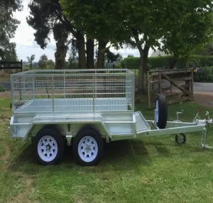 Heavy Duty 2 Axles 2t Payload 8x5ft Flatbed Trailers for Car Hauling Refrigerated Storage