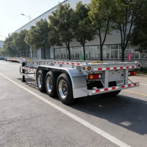 Heavy Duty 20ft 40ft 45ft Skeleton Semi Trailer Container Chassis Semi Trailer