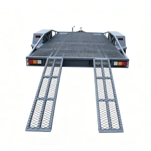 Heavy Duty 2800 kg Car Trailer Powder-coated Trailer with Ramp Mini Excavator Trailer Plant Trailer