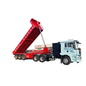 Heavy Duty 3 4 5 6Axles 60 80 100 Ton Rear Dump Semi Trailer Competitive Prices Custom Colors and Sizes