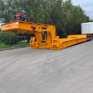 Heavy Duty 3/4/5 Axle Lowbed Trailer 80T 90T 100T Hydraulic Detachable Gooseneck Lowboy Semi Trailer