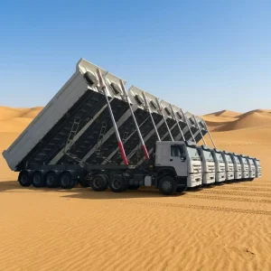 Heavy Duty 3 Axle 40 Ton Rear Dump Semi Trailer U Shape Tipper Truck Trailer for Sand and Stone Transport