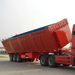 Heavy Duty 3 Axle 60 Ton Side Tipping Semi Trailer Rollover Hydraulic Side Tipper Truck Trailer Dump Trailer