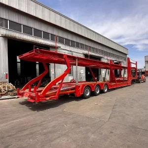 Heavy Duty 3 Axle Car Transporter Semi Trailer Reinforced Chassis for Africa Road Conditions In Stock
