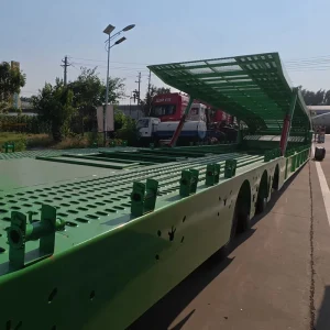 Heavy Duty 3 Axle Double Deck Car Carrier Trailer Hydraulic Auto Transport Semi Trailer Hauler