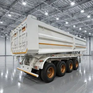 Heavy Duty 3 Axles 4 Axles 60 Tons 80 Ton 45 Cubic U Rear Dumper Tipping Rear Dump Semi Trailer