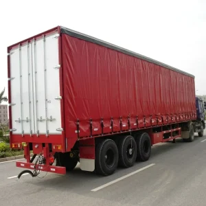 Heavy Duty 4 Axles Side Van Semi Trailer Truck for Cargo Transport