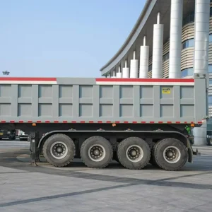 Heavy Duty 40 Cubic Meter 3 4 Axle Tipper Hydraulic Rear Dump Tipping Trailer for Mining and Construction Transport