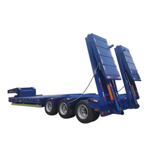 Heavy Duty 40 Tons 120 Tons Lowbed Cargo Trailer Utility Truck Low Bed Semi Trailer