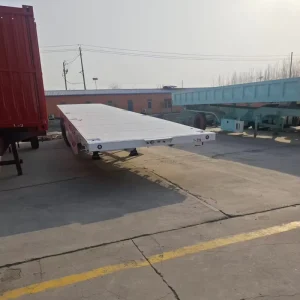 Heavy Duty 40ft Flatbed Semi Trailer with Container Locks Dual-Use for Loose Goods Container Transport