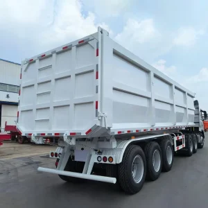 Heavy Duty 50 to 80 Ton 3 4 Axle Dump Semi Trailer with Robust Construction for Large Capacity Hauling Jobs
