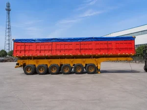 Heavy Duty 50 to 80 Ton 3 4 Axle Dump Semi Trailer with Robust Construction for Sale in Stock