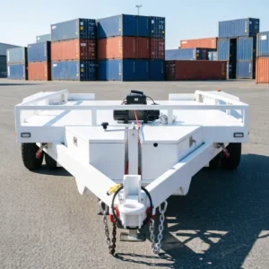 Heavy Duty 5x2m Flatbed Car Hauler Trailer with Ramp Mini Excavator Transport Trailer