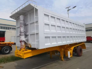 Heavy Duty 90-Ton Steel Dump Semi-Trailer with 3/4 Axle 12R22.5 Tires Dimensions 11000x2550x3850mm