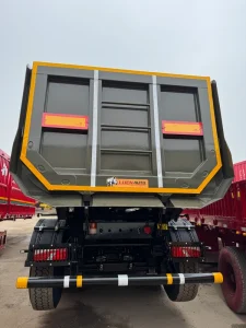 Heavy Duty 90 Ton Steel Dump Semi Trailer with 4 Axle 12R22.5 Tires 11000x2550x3850mm Dimensions