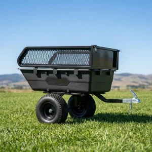 Heavy Duty ATV UTV Utility Trailer for Off Road Cargo Hauling Tow Hitch Wagon Garden Farm Yard Equipment