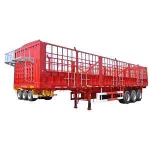 Heavy Duty Cargo Semi Trailer 40ft Container Transport Fence Steel Material Truck Trailer