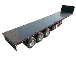Heavy Duty China Made Steel Container Flatbed Semi Trailer