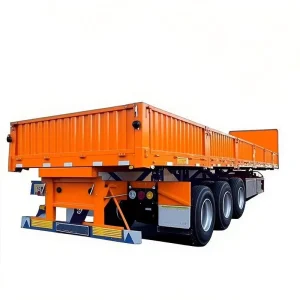 Heavy Duty Customizable Triaxle Semi Trailers for Bulk Cargo 30t 34t 40t Triaxle Semi Trailers with Adjustable Side Walls