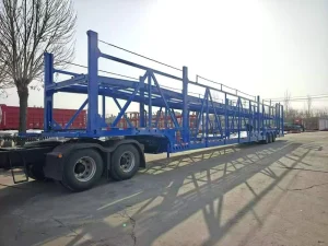 Heavy Duty Customized Steel 2 Axle Car Carrier Semi Trailer 8-10 Cars Hydraulic Transporter with High Capacity for Africa
