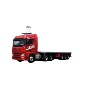 Heavy Duty Diesel Semi Trailer Tractor Retractable Wing Cargo Body Van Truck