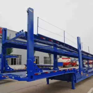 Heavy Duty Double Deck Hydraulic 8 Units Car Carrier Semi Trailer for Finished Sedan SUV Vehicle Logistics Transportation