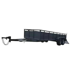 Heavy Duty Dual Axle Utility Trailer with Foldable Ramp 1500kg(3307lbs) Capacity for Hauling ATV Equipment and Cargo