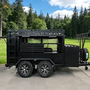Heavy Duty Enclosed Utility Trailer Tradesman Cargo Construction Equipment Hauler Car Trailer for Work Farm