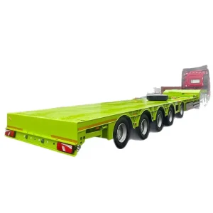 Heavy Duty Flatbed Semi Trailer for Tow Truck Transport and Loading Machinery Large Capacity China Manufacturer