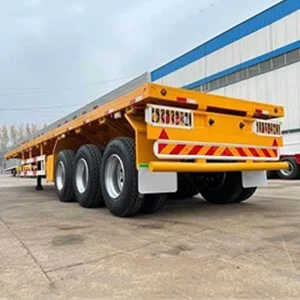 Heavy Duty Flatbed Trailer for Veiculos 3 Axle Flatbed Semi Trailers for Sale