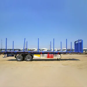Heavy Duty Flatbed Trailer with Removable Side Walls for Uzbekistan Russia Logistics Transport