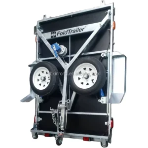 Heavy Duty Galvaniszed 6×4 Folding Trailer Box Trailer for Car Farm Transport Cargo Box Utility Trailer