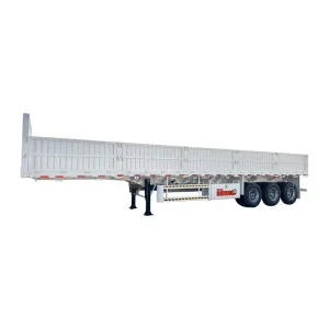 Heavy Duty High Side Wall Steel Tipper Dump Cargo Utility Trailer with >3001kg Payload for Livestock Transport