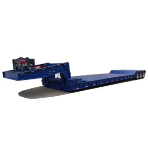 Heavy Duty Hydraulic Semi Trailer for Goods Transport 3 Axle Removable Goose Neck Made in China ABS Available