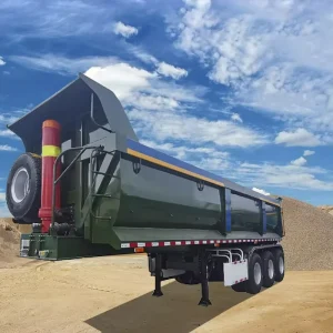 Heavy Duty Hydraulic Side Dump Semi Trailer Tipper Trailer 3 Axles Tipping Semi Trailer Sand Stone Transport