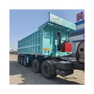Heavy Duty Hydraulic Trailer 3 4 Axle 60 80 Tons U Shaped Rear Dump Truck Semi Trailer Tipper Trailer