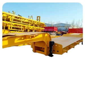 Heavy Duty Low Bed Semi Trailer Customized Width Machinery Transport Semi Trailer