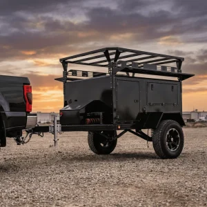 Heavy Duty Off-Road Utility Trailer Industrial Mobile Workshop with Roof Rack Durable Custom Tool Storage Caravan for Work
