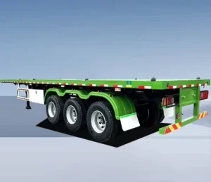 Heavy Duty Platform Multi usage Semi Trailer 35 50t 3 Axles for Oversized Cargo Transport
