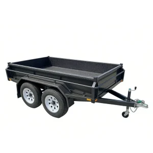 Heavy Duty Q235 Steel Dump Trailer Utility Box with Double Axle and 1500kg Load Capacity for Agricultural & Construction Use