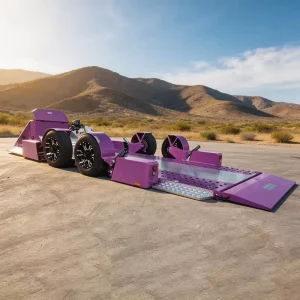 Heavy Duty Racing Car Hauling Trailer Portable Flatbed Race Car Transport Trailer