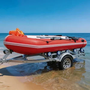 Heavy Duty Rubber Dinghy Motorboat Submarine Inflatable Boat Camper Watercraft Trailer 4m 5m